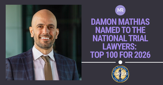 Damon Mathias Named to The National Trial Lawyers: Top 100 for 2026